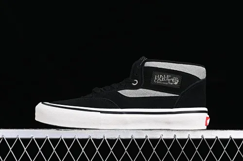 All Categories Vans Vans Series Vans Mid Vans China Vans Half Cab Pro Links Black Gray Vans Official Retro Casual Simple Versatile Skateboard Shoes VN0A38CP2LA